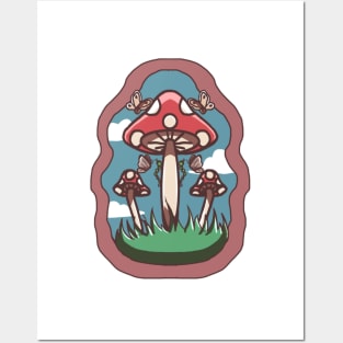 Aesthetic Shrooms Posters and Art
